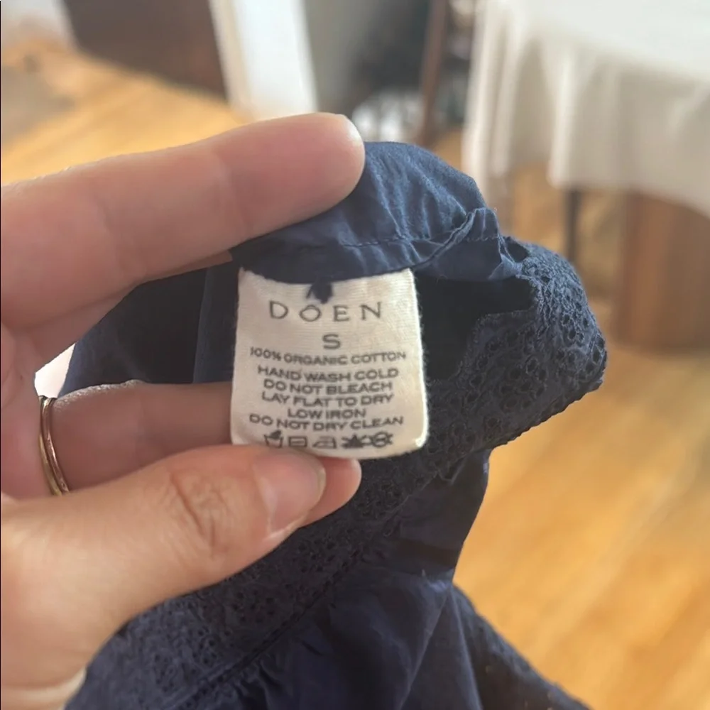 Doen Blue Sleeveless Bustier Blouse - Picture 4 of 4